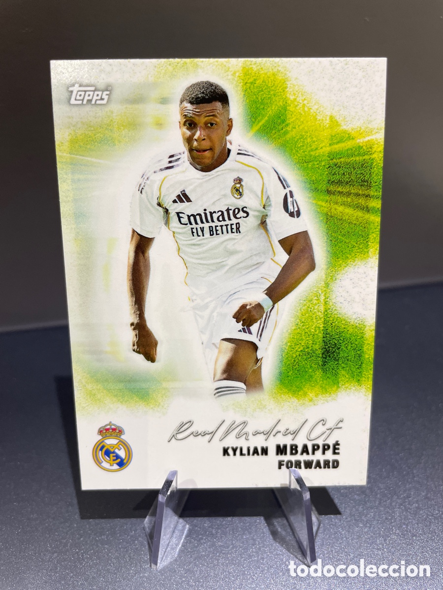 Football Stickers: Kylian Mbappe 28 Pitch Pursuits Topps Team Set Real Madrid 2025-26