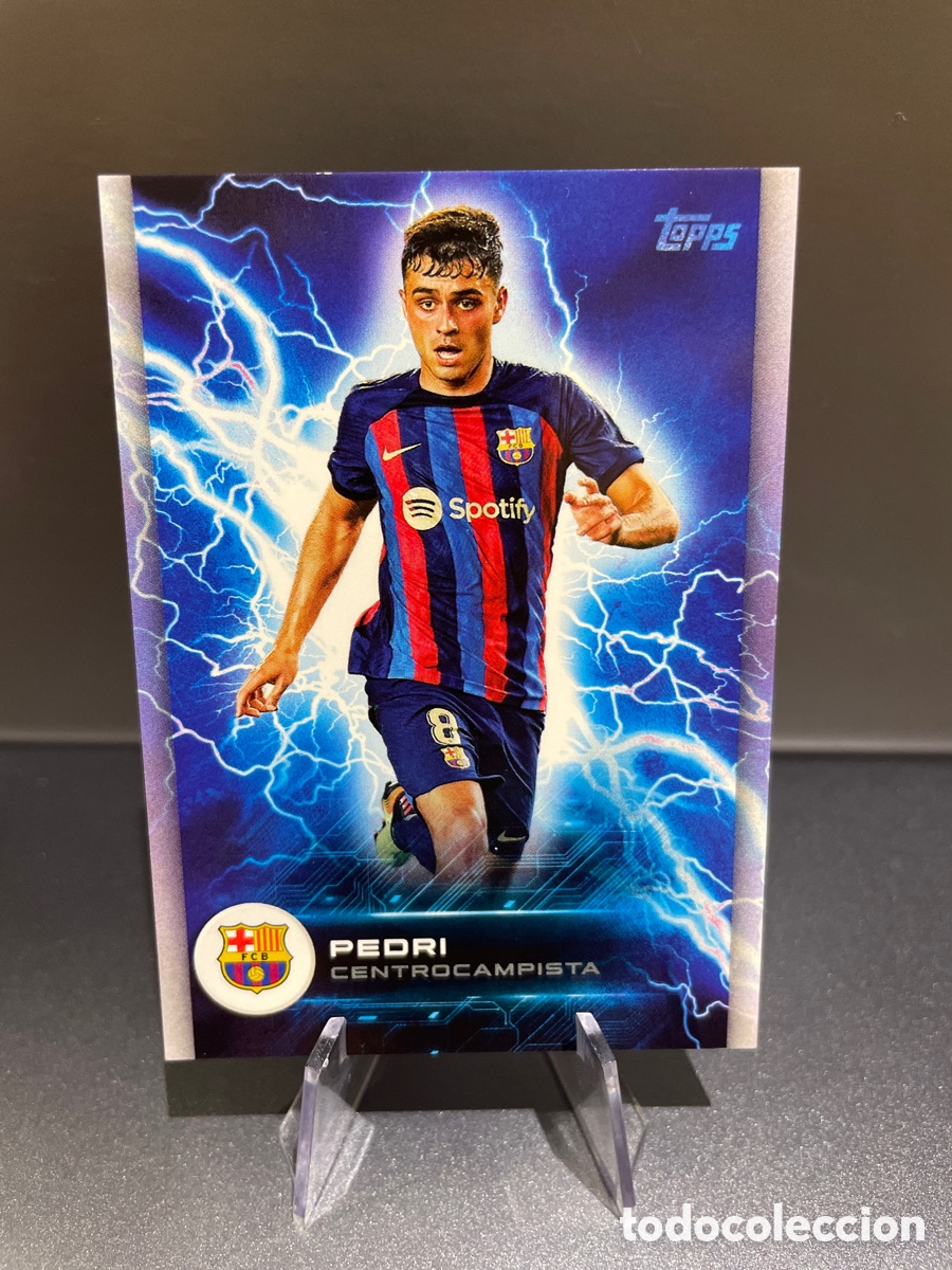 Cromos de f&uacute;tbol: Pedri BAS-4 Electric FC Topps Barcelona Team Set 2022-23
