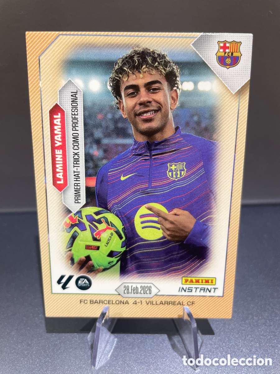 Football Stickers: Lamine Yamal Primer Hat-trick Panini Instant FC Barcelona