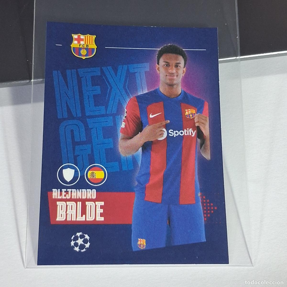 Cromos de Futebol: B65 140 BALDE NEXT GEN BARCELONA BAR&Ccedil;A CHAMPIONS STICKER 2023 2024 23 24 ALBUM TOPPS LEAGUE