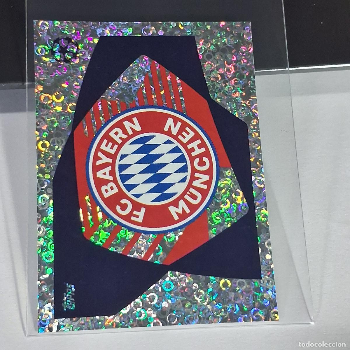 Cromos de Futebol: B65 142 ESCUDO LOGO BADGE BAYERN MUNICH MUNCHEN CHAMPIONS STICKER 2023 2024 23 24 ALBUM TOPPS LEAGUE
