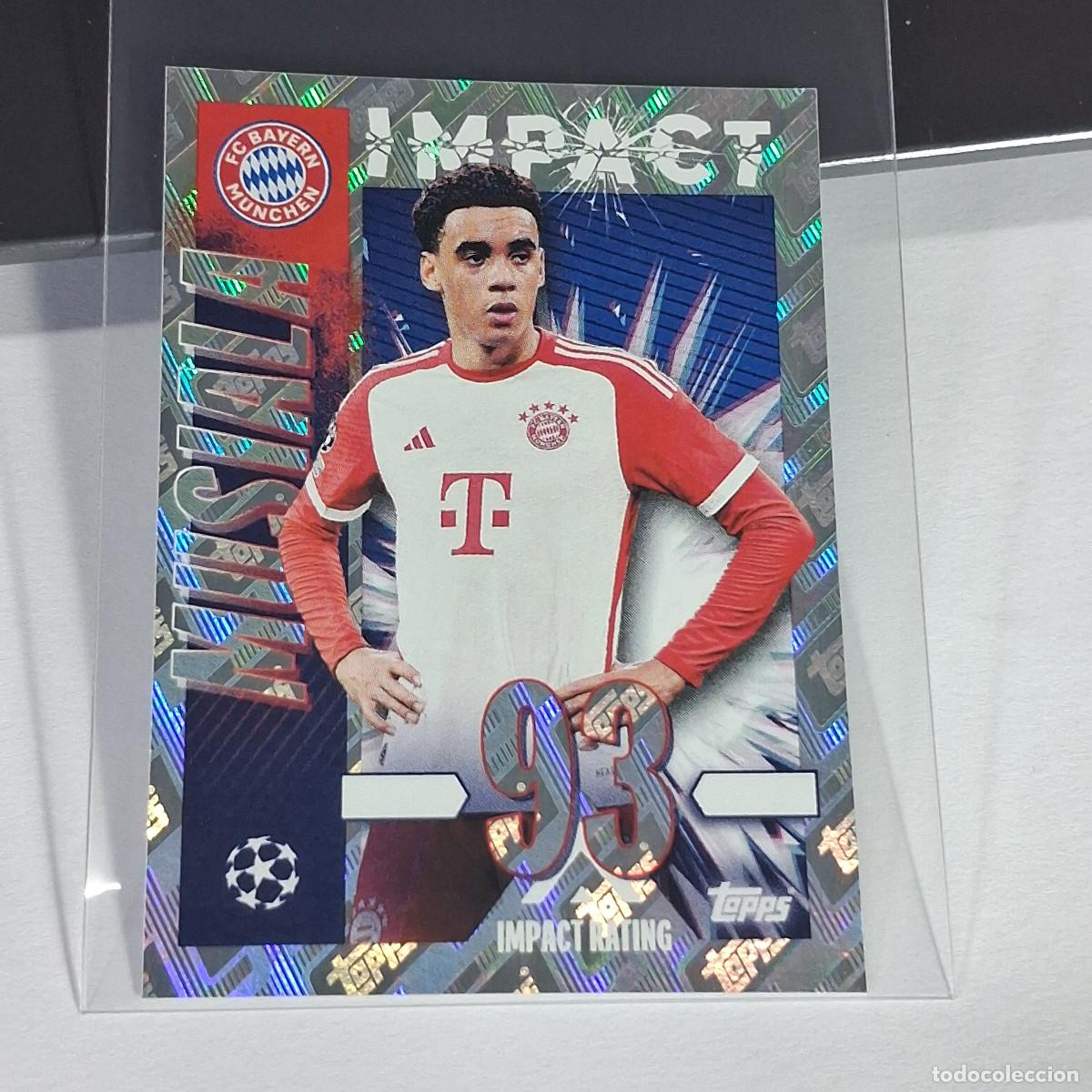 Cromos de Futebol: B65 160 MUSIALA IMPACT BAYERN MUNICH MUNCHEN CHAMPIONS STICKER 2023 2024 23 24 ALBUM TOPPS LEAGUE