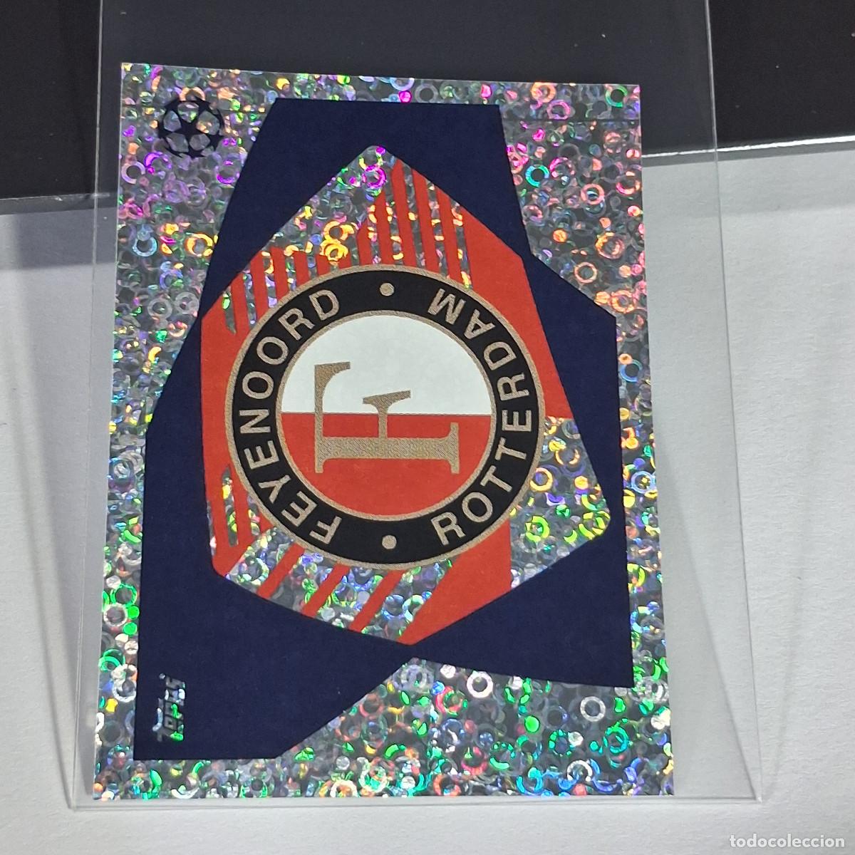 Cromos de Futebol: B65 256 ESCUDO LOGO BADGE FEYENOORD CHAMPIONS STICKER 2023 2024 23 24 ALBUM TOPPS LEAGUE