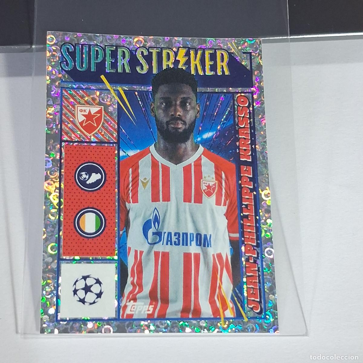 Cromos de Futebol: B65 291 KRASSO ESTRELLA ROJA SUPER STRIKER CHAMPIONS STICKER 2023 2024 23 24 ALBUM TOPPS LEAGUE