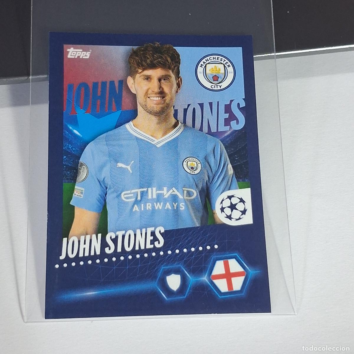 Cromos de Futebol: B65 297 JOHN STONES MANCHESTER CITY CHAMPIONS STICKER 2023 2024 23 24 ALBUM TOPPS LEAGUE