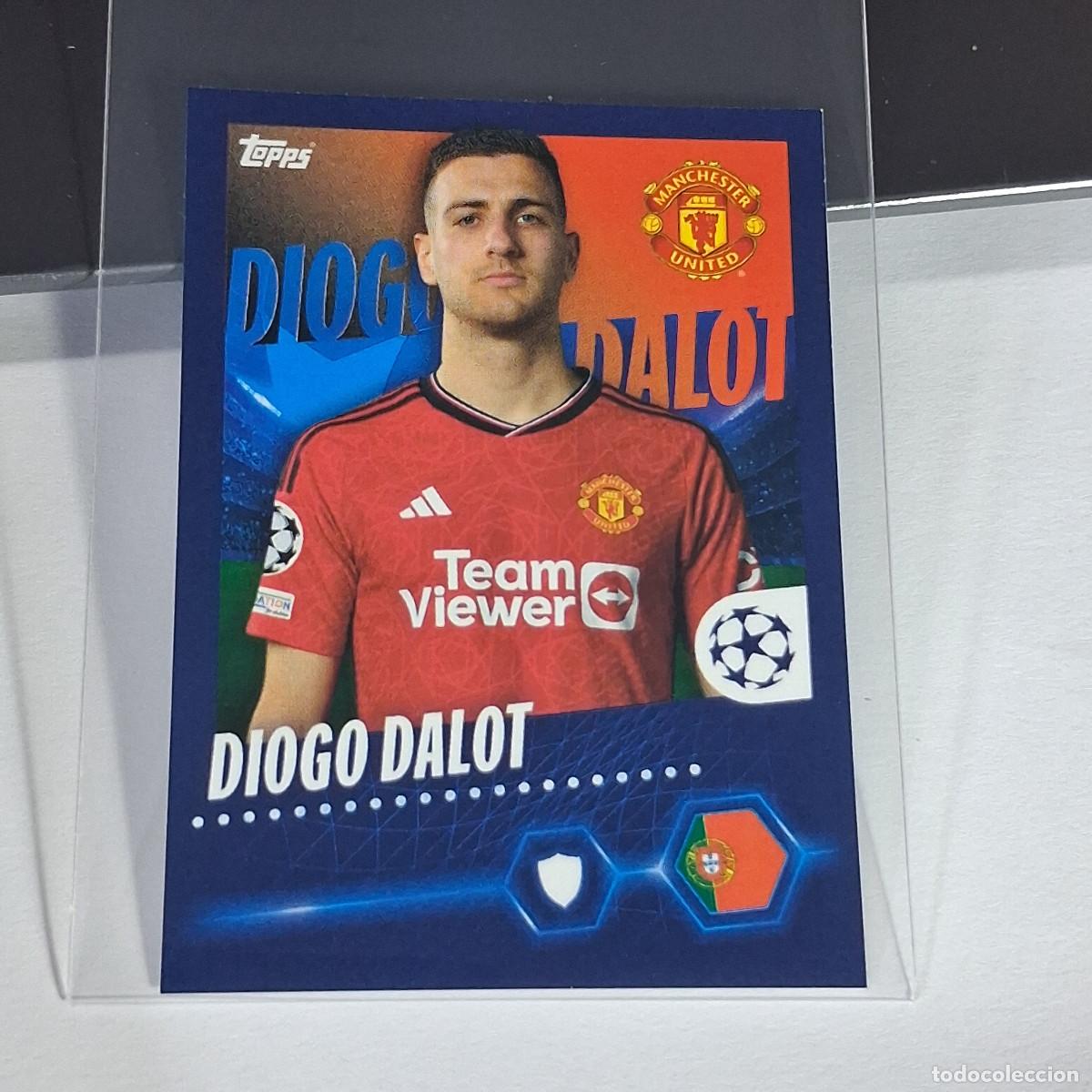 Cromos de Futebol: B65 315 DIOGO DALOT MANCHESTER UNITED CHAMPIONS STICKER 2023 2024 23 24 ALBUM TOPPS LEAGUE