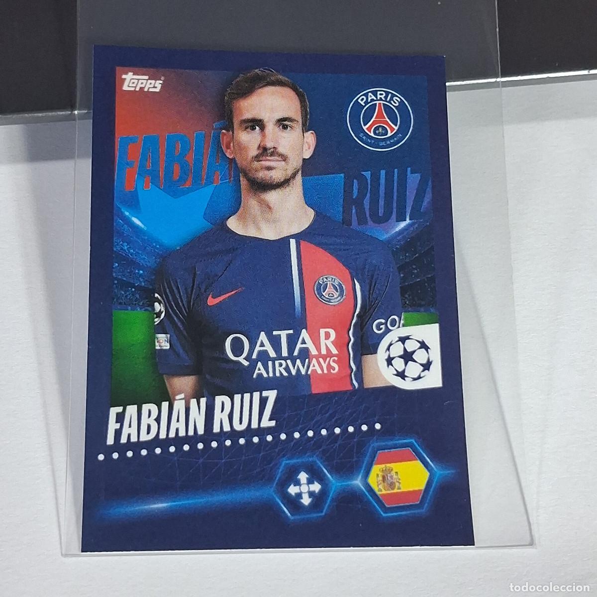 Football Stickers: B65 359 FABIAN RUIZ PARIS SAINT GERMAIN PSG CHAMPIONS STICKER 2023 2024 23 24 ALBUM TOPPS LEAGUE
