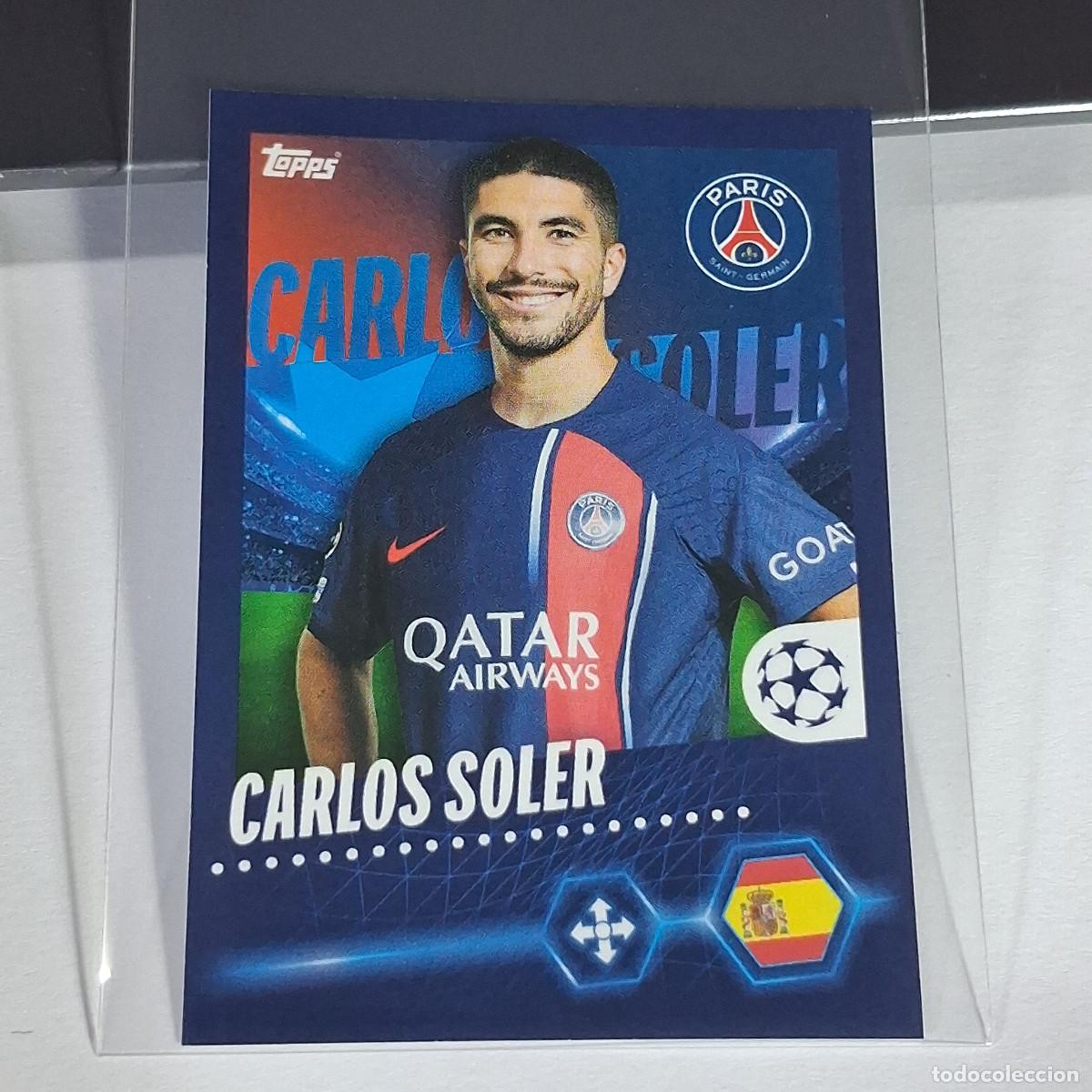 Football Stickers: B65 363 CARLOS SOLER PARIS SAINT GERMAIN PSG CHAMPIONS STICKER 2023 2024 23 24 ALBUM TOPPS LEAGUE