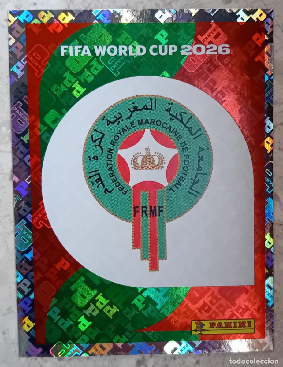 Football Stickers: Figurina Panini 2026 Cromo World Cup Usa Mundial 2026 scudetto escudo badge Morocco n MAR 1