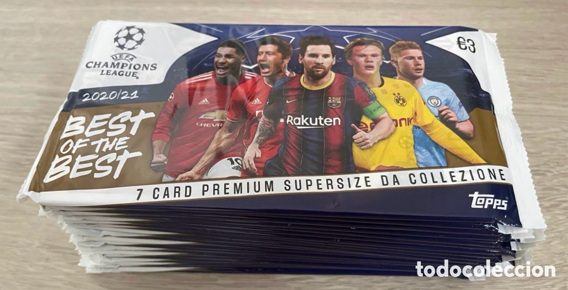 Cromos de Futebol: Lote 20 sobres Topps Best of the Best UCL 2020-21 2020 2021