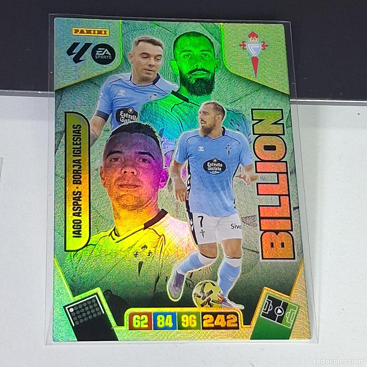 Cartes &agrave; collectionner de Football: D1 IAGO ASPAS BORJA IGLESIAS CELTA SOBRE MOMENTUM ORO BILLION ADRENALYN 2025 2026 25 26