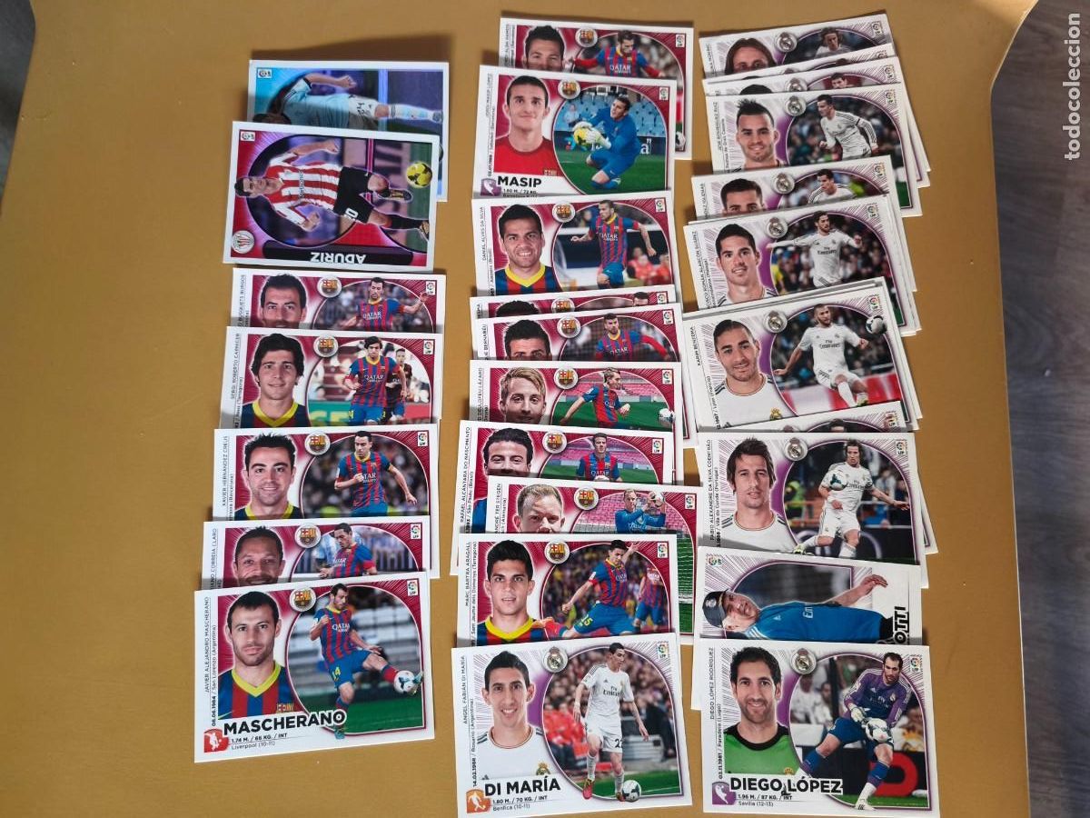 Figurine di Calcio: liga 2014 15, contiene 34 cromos