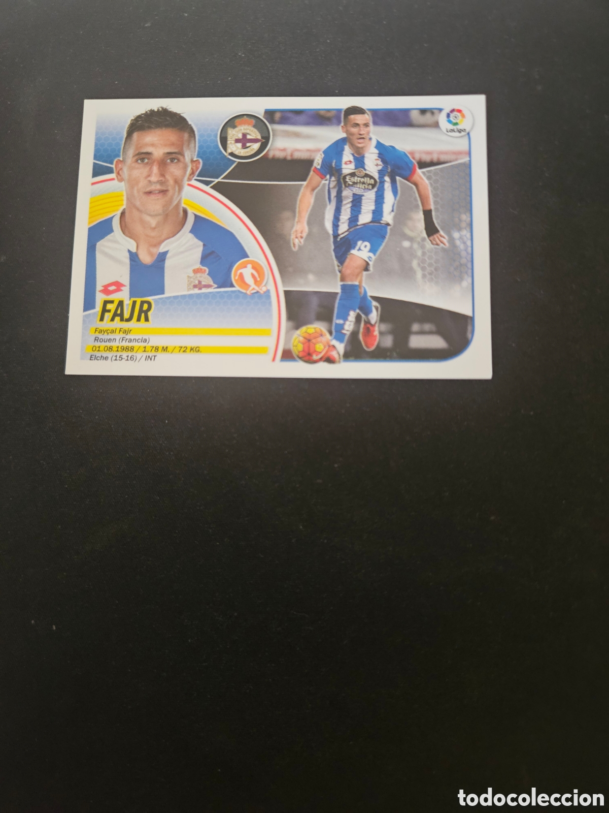 Cromos de f&uacute;tbol: FAJR N&ordm; 12 R.C. DEPORTIVO &ndash; LIGA ESTE 2016-17 PANINI 1/5