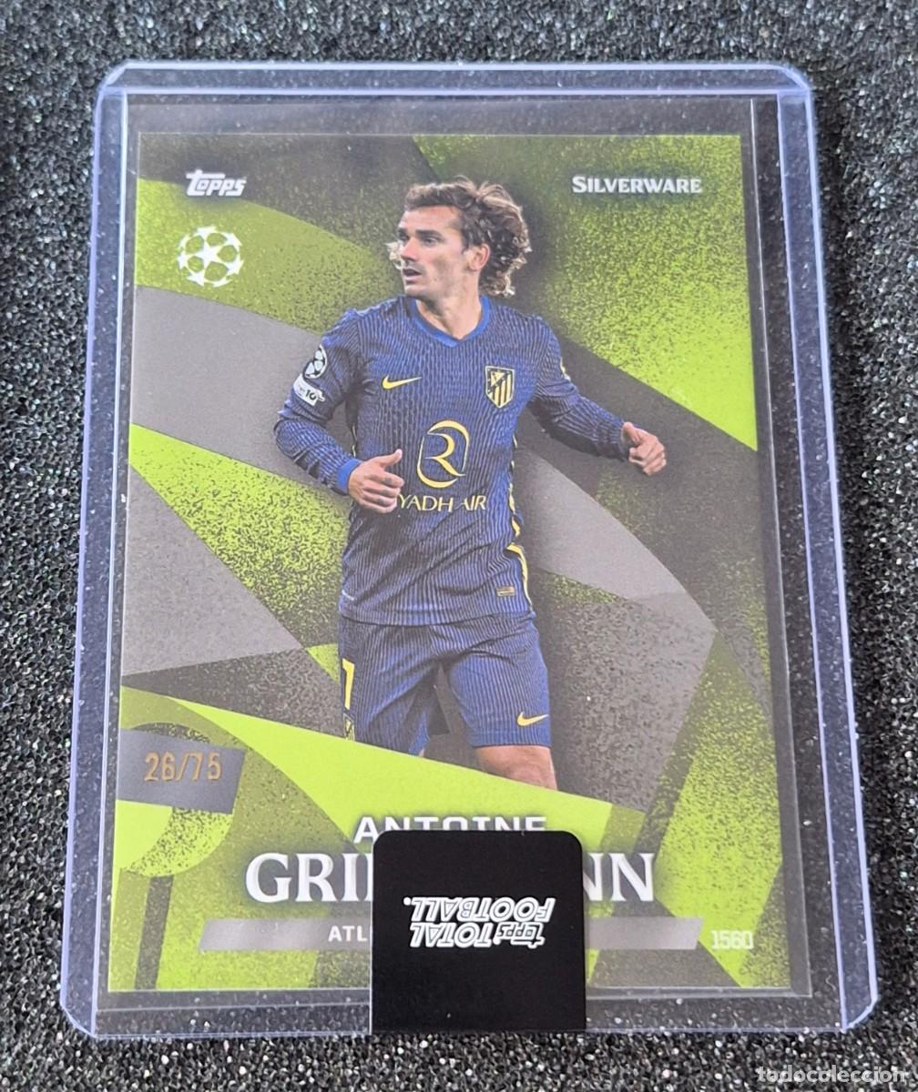 Cromos de Futebol: Antoine Griezmann Atletico de Madrid Topps Total Football 26/75 Silverware Green
