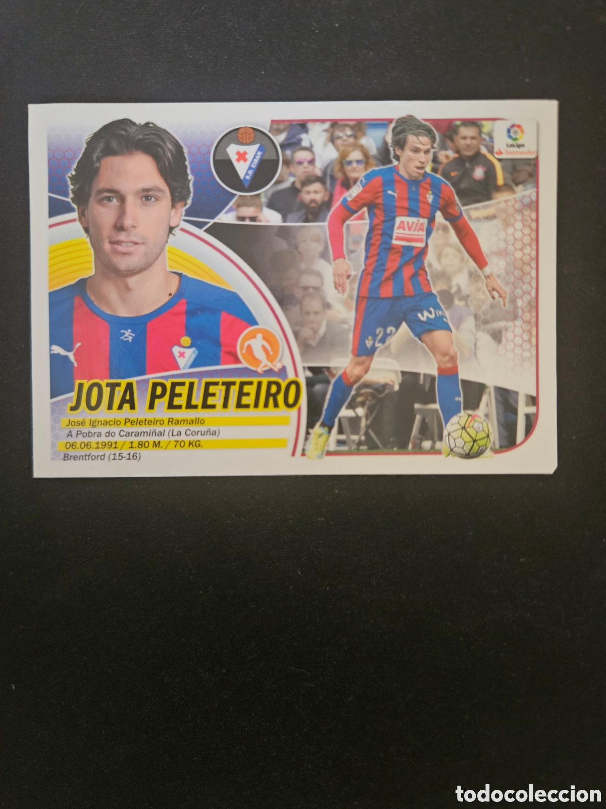 Fu&szlig;ball-Sticker: JOTA PELETEIRO N&ordm; 11A S.D. EIBAR &ndash; LIGA ESTE 2016-17 PANINI 1/4