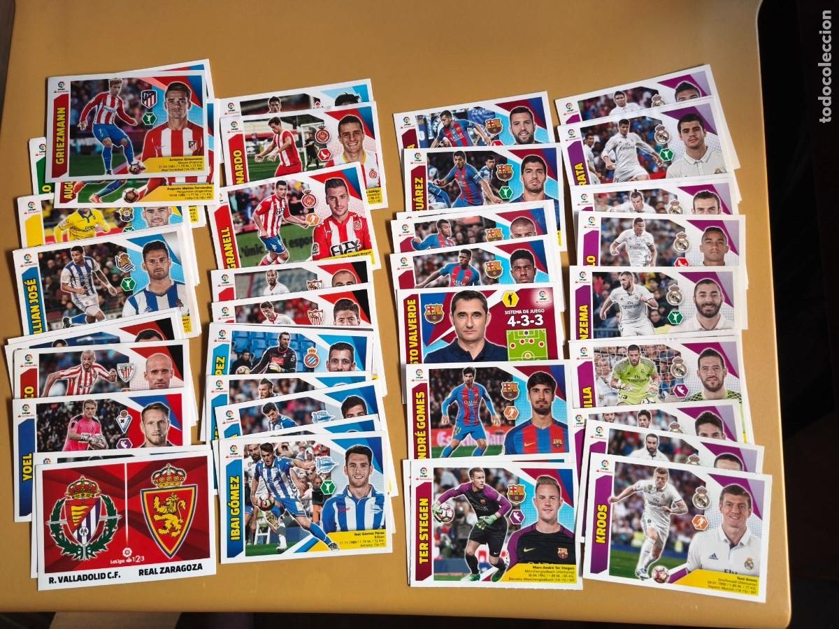Figurine di Calcio: liga 2017 18, contiene 50 cromos
