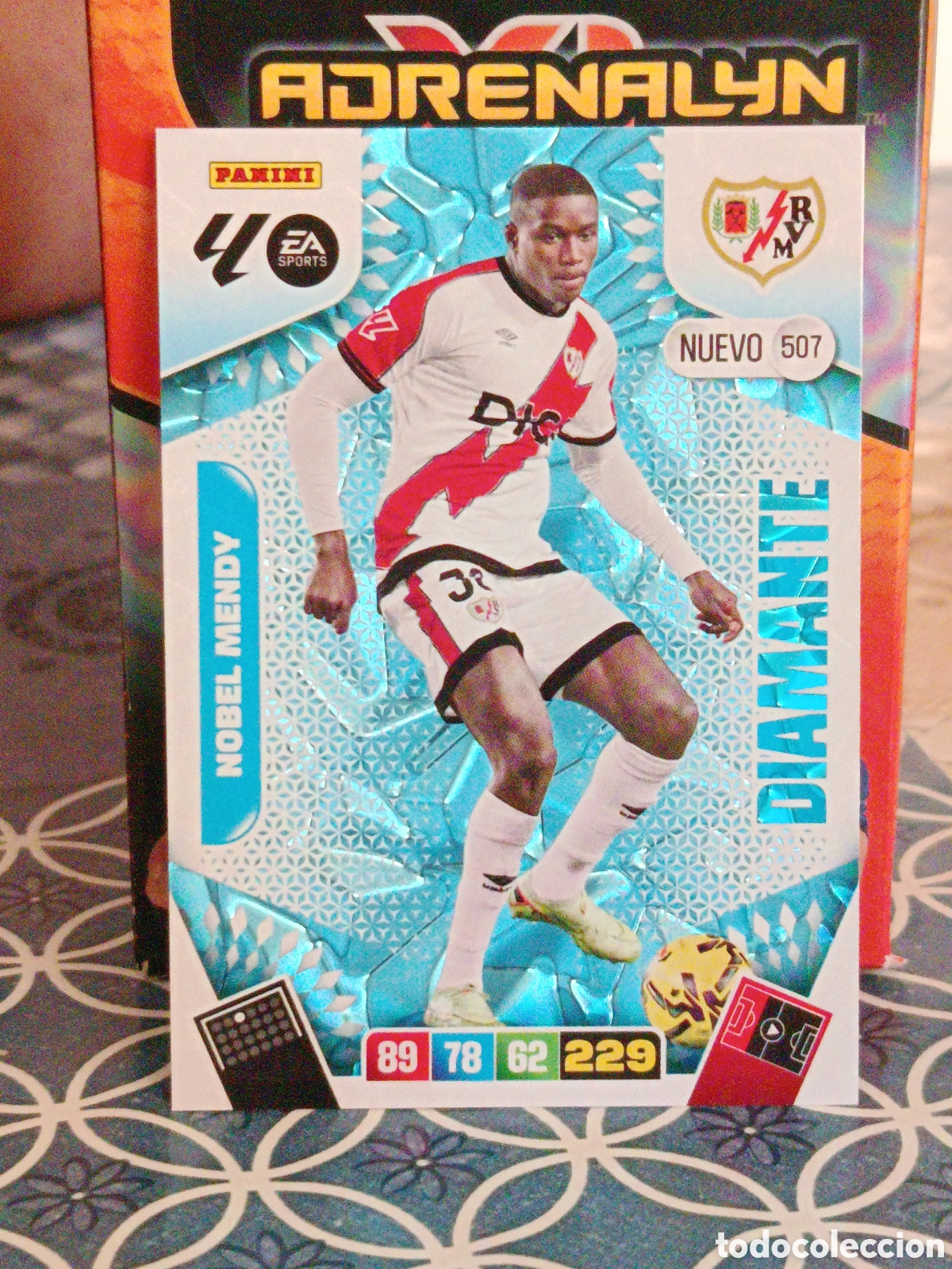 Football Stickers: NOBEL MENDY RAYO VALLECANO DIAMANTE N&ordm; NUEVO 507 LIGA ADRENALYN 25 26 2025 2026 PANINI