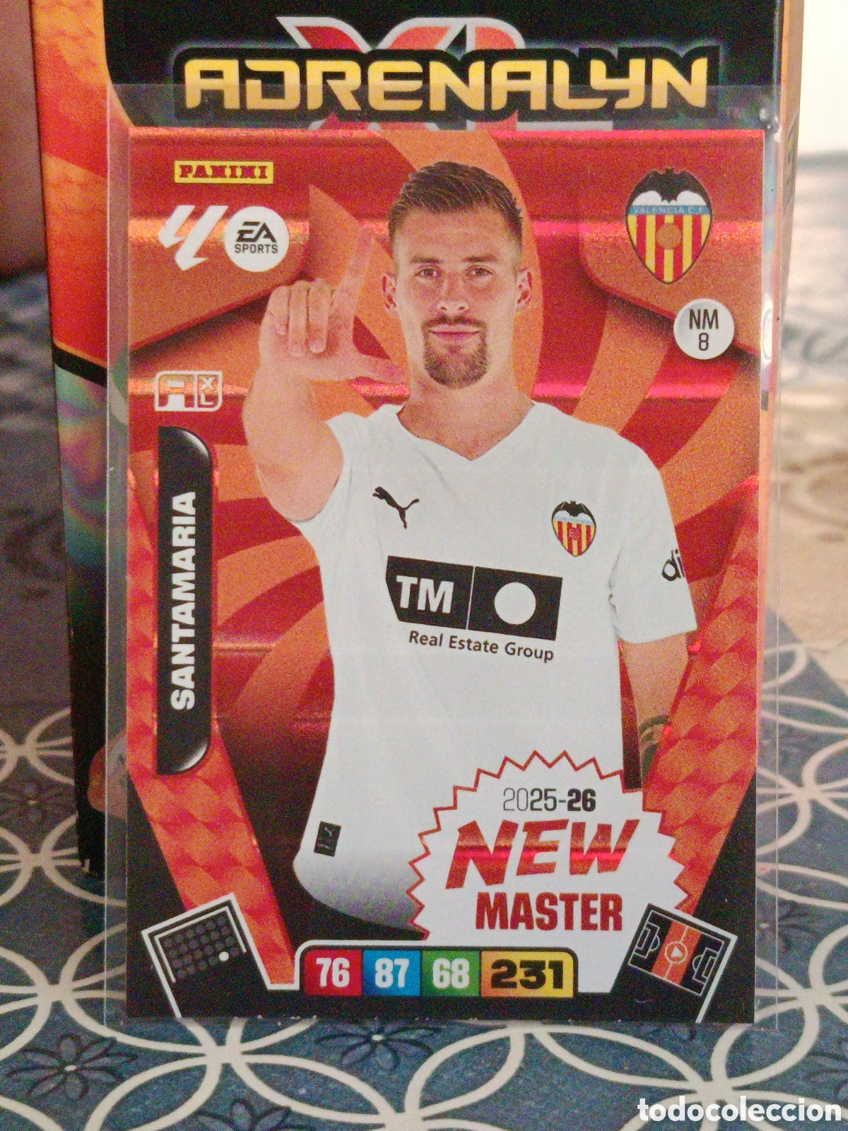 Figurine di Calcio: SANTAMARIA VALENCIA NEW MASTER N&ordm; 8 LIGA ADRENALYN 25 26 2025 2026 PANINI