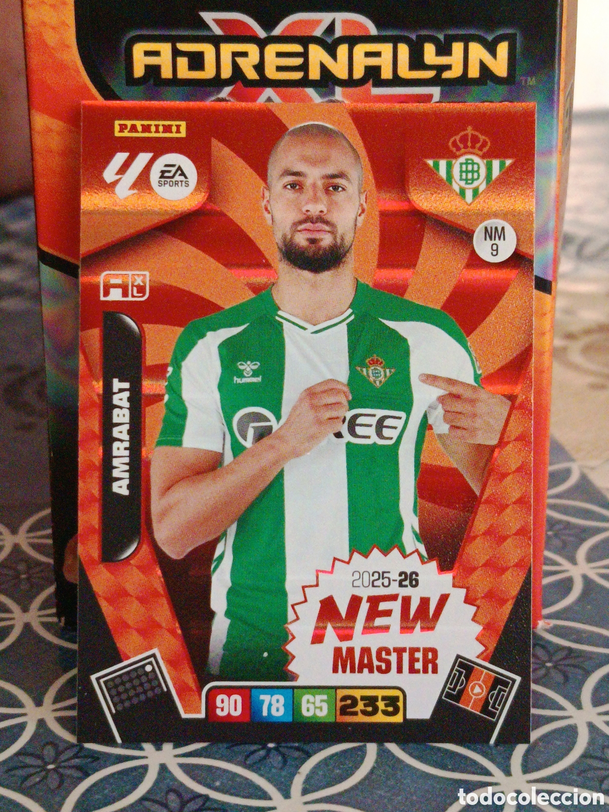 Figurine di Calcio: AMRABAT BETIS NEW MASTER N&ordm; 9 LIGA ADRENALYN 25 26 2025 2026 PANINI