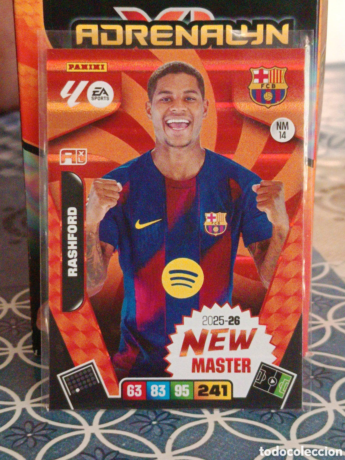 Figurine di Calcio: RASHFORD FC BARCELONA BAR&Ccedil;A NEW MASTER N&ordm; 14 LIGA ADRENALYN 25 26 2025 2026 PANINI