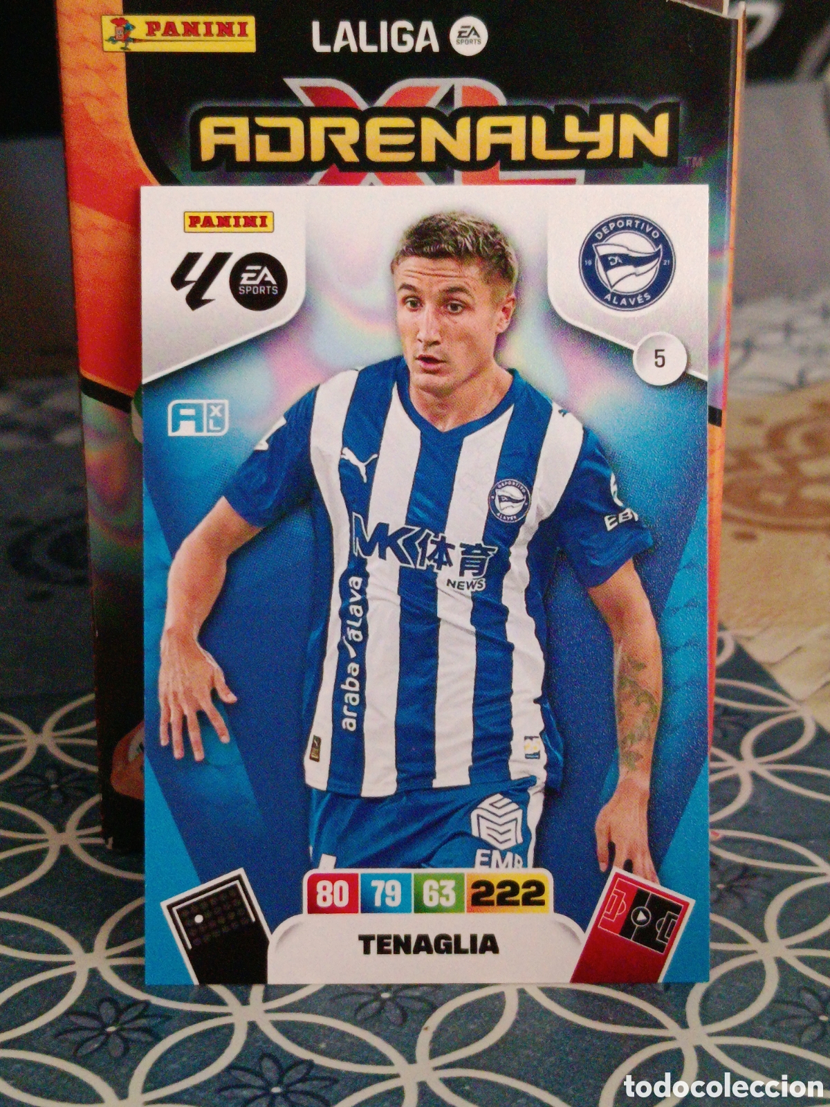 Cromos de Futebol: TENAGLIA DEPORTIVO ALAVES N&ordm; 5 LIGA ADRENALYN 25 26 2025 2026 PANINI