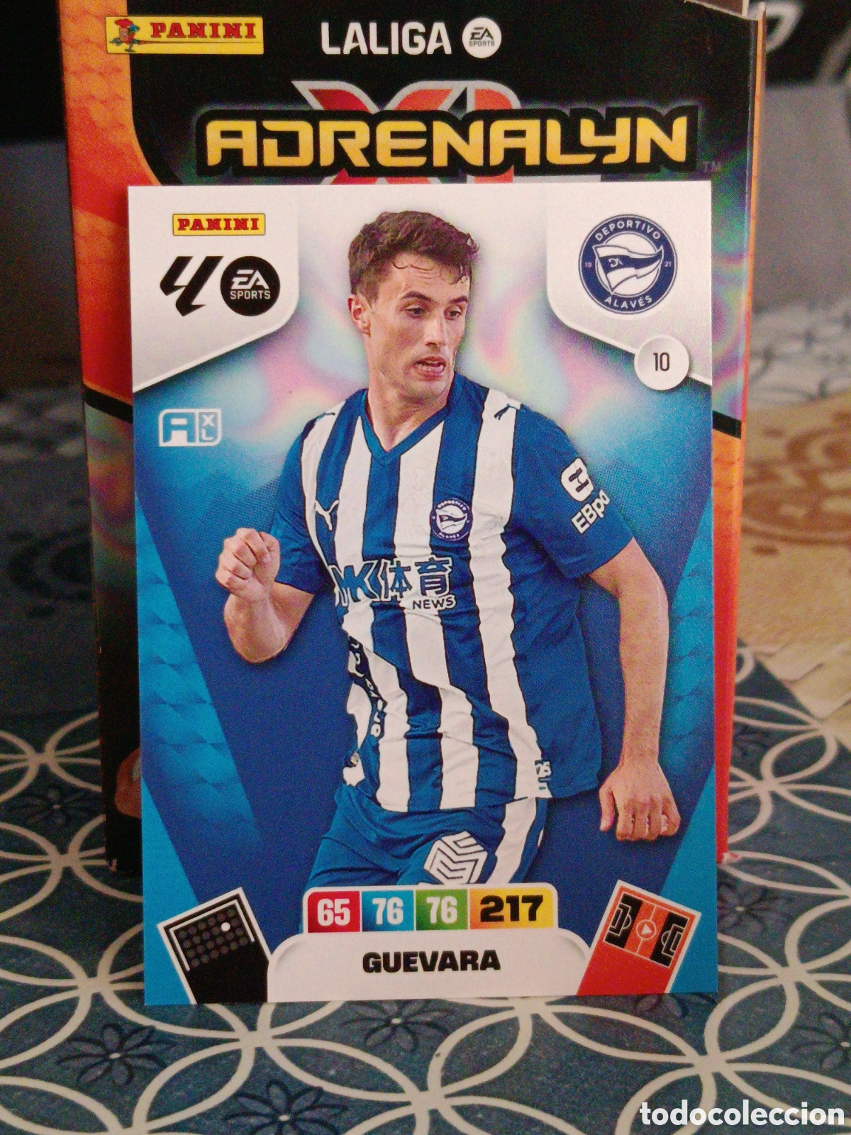 Cromos de Futebol: GUEVARA DEPORTIVO ALAVES N&ordm; 10 LIGA ADRENALYN 25 26 2025 2026 PANINI
