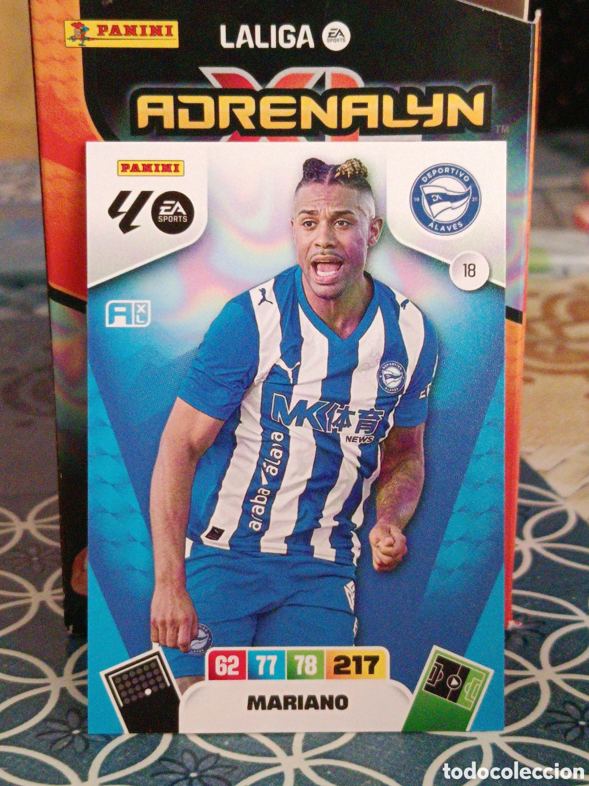 Figurine di Calcio: MARIANO DEPORTIVO ALAVES N&ordm; 18 LIGA ADRENALYN 25 26 2025 2026 PANINI