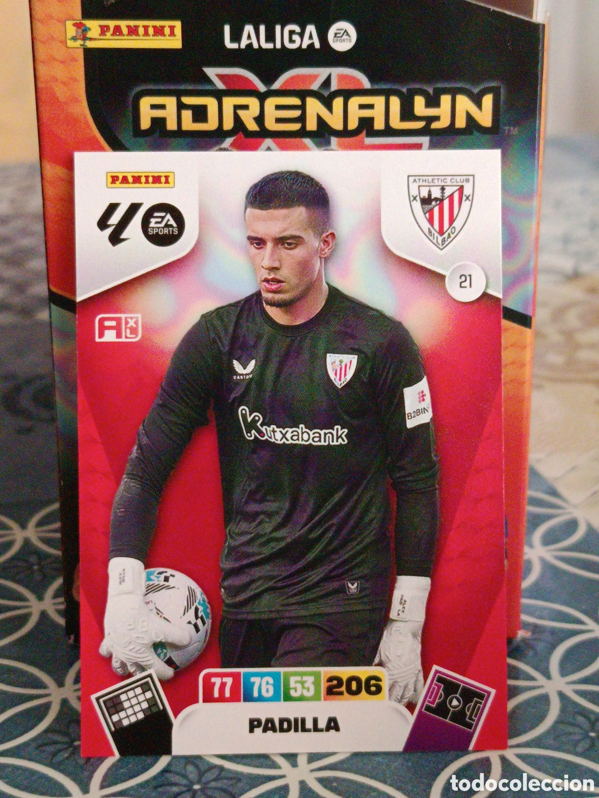 Football Stickers: PADILLA ATHLETIC CLUB BILBAO N&ordm; 21 LIGA ADRENALYN 25 26 2025 2026 PANINI