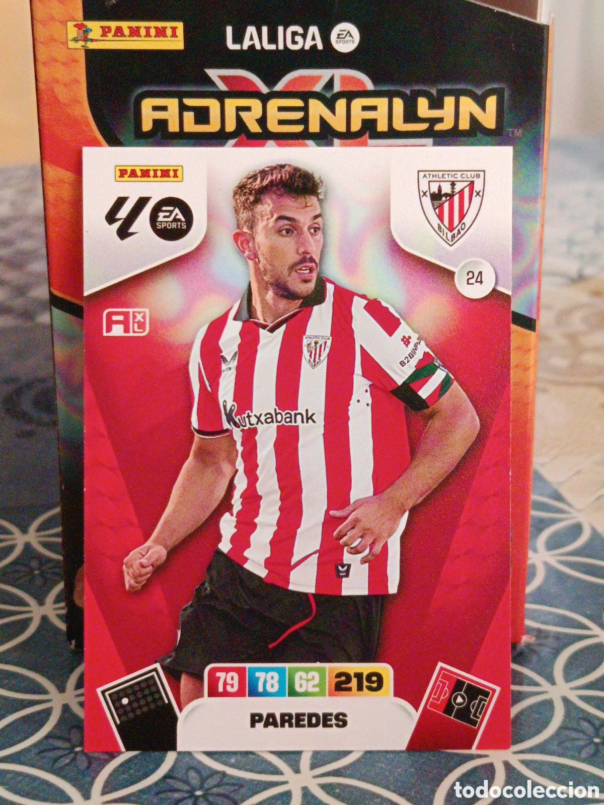 Cromos de Futebol: PAREDES ATHLETIC CLUB BILBAO N&ordm; 24 LIGA ADRENALYN 25 26 2025 2026 PANINI