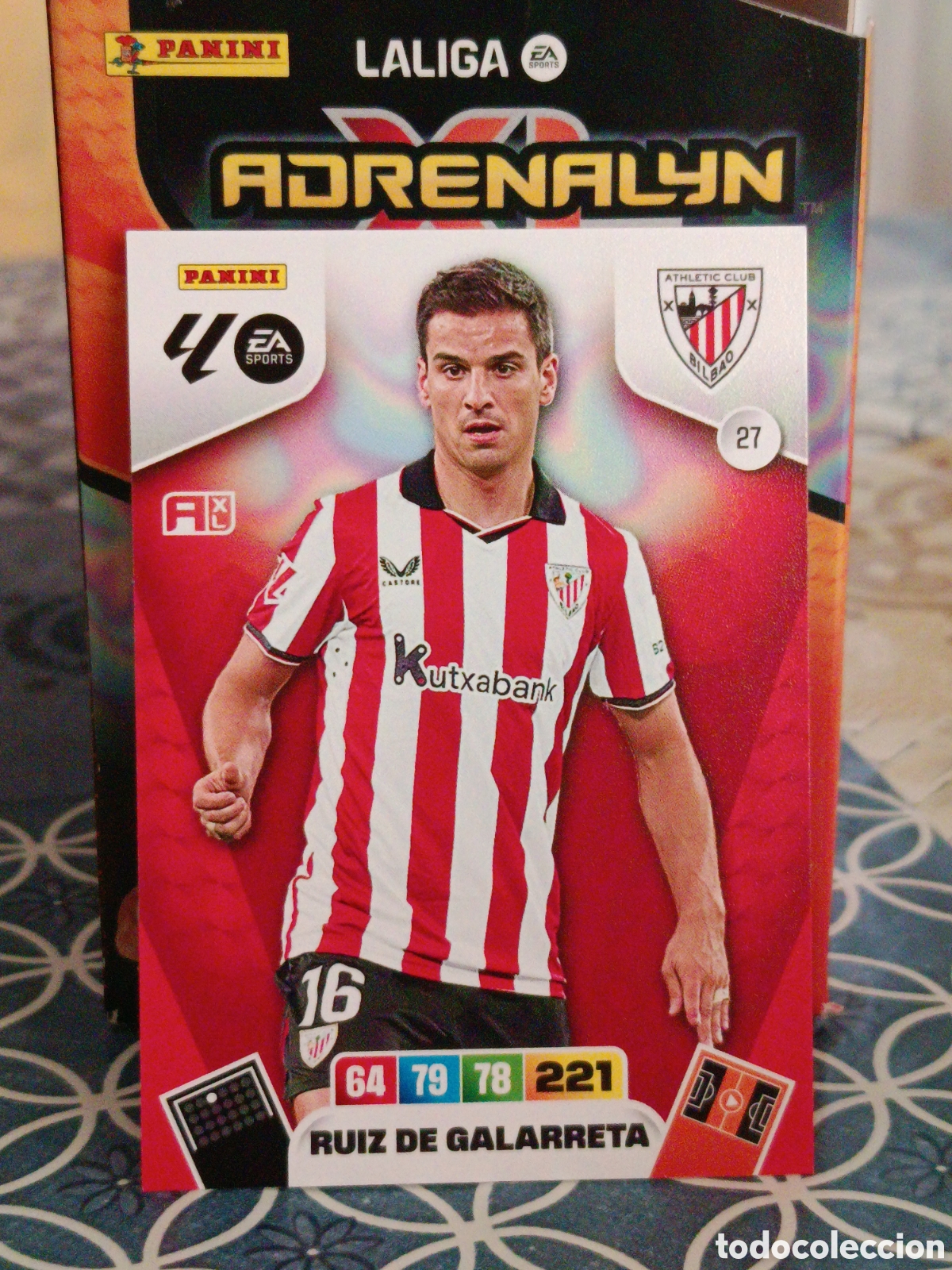 Cromos de Futebol: RUIZ DE GALARRETA ATHLETIC CLUB BILBAO N&ordm; 27 LIGA ADRENALYN 25 26 2025 2026 PANINI