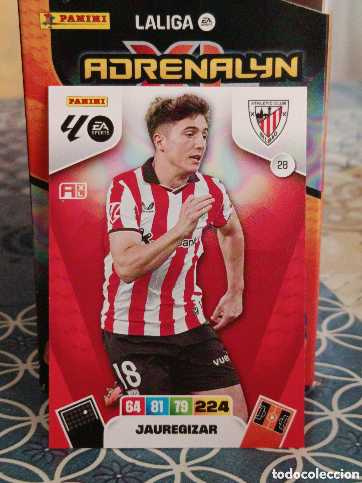 Cromos de Futebol: JAUREGIZAR ATHLETIC CLUB BILBAO N&ordm; 28 LIGA ADRENALYN 25 26 2025 2026 PANINI