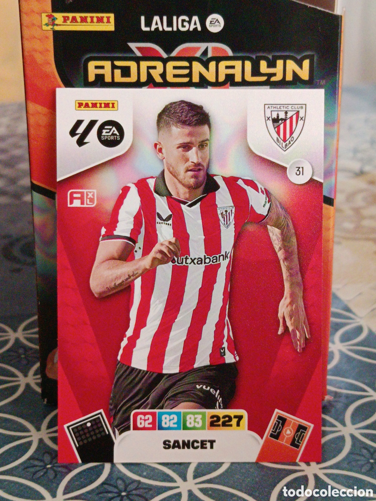 Cromos de Futebol: SANCET ATHLETIC CLUB BILBAO N&ordm; 31 LIGA ADRENALYN 25 26 2025 2026 PANINI