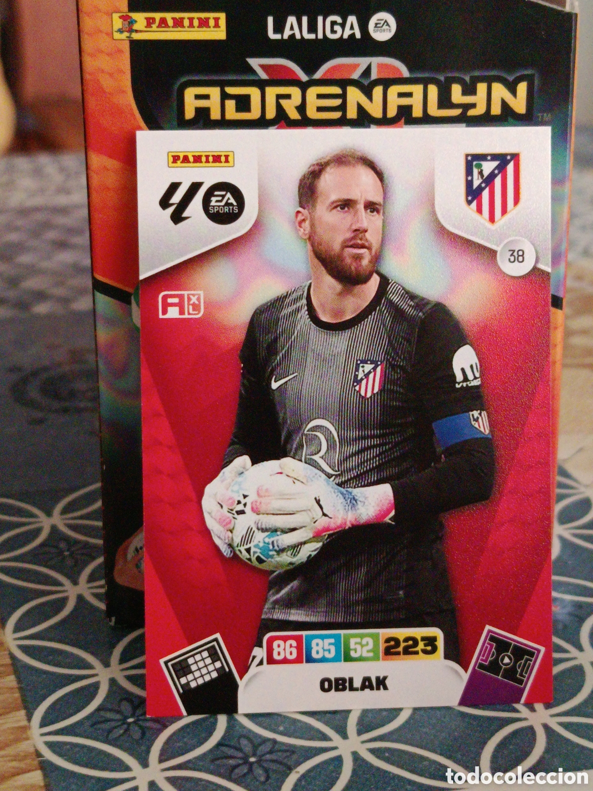 Cromos de Futebol: OBLAK ATLETICO DE MADRID N&ordm; 38 LIGA ADRENALYN 25 26 2025 2026 PANINI