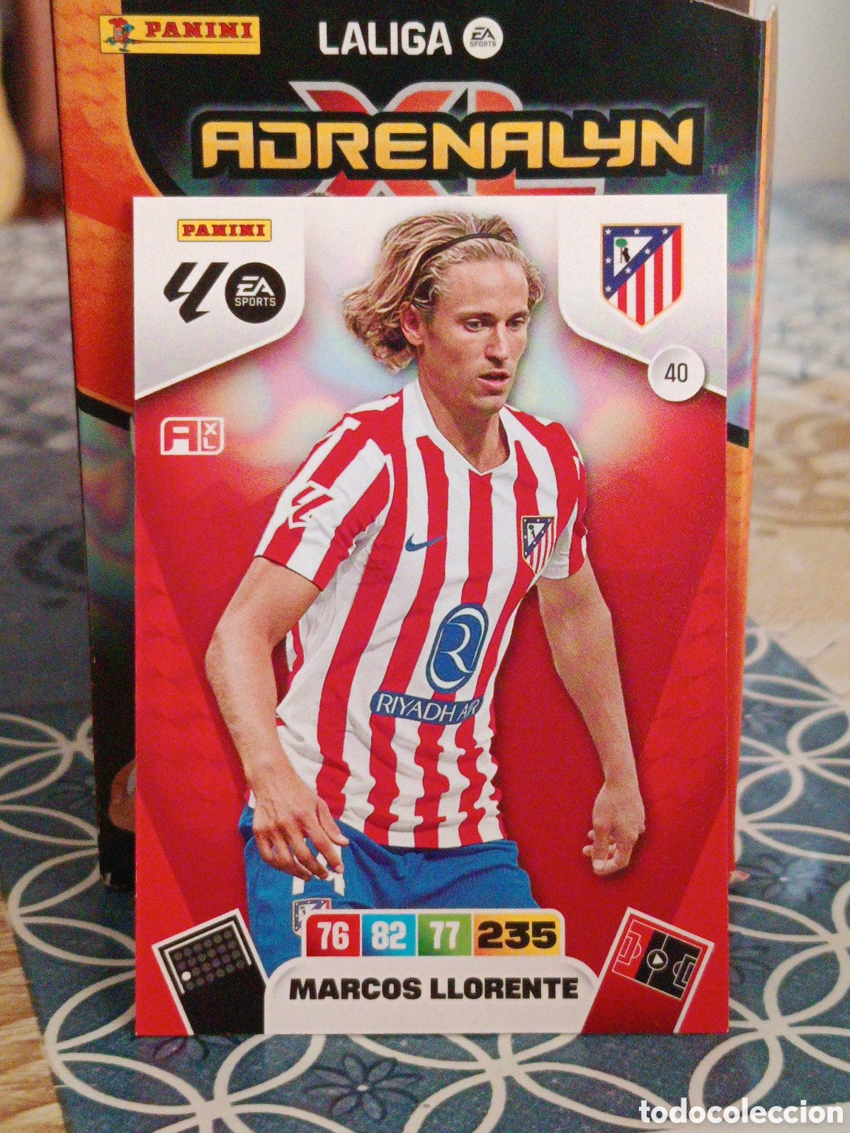 Football Stickers: MARCOS LLORENTE ATLETICO DE MADRID N&ordm; 40 LIGA ADRENALYN 25 26 2025 2026 PANINI
