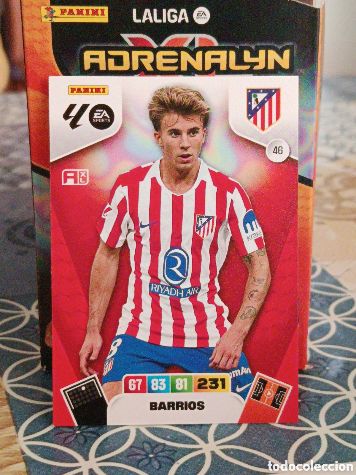 Football Stickers: BARRIOS ATLETICO DE MADRID N&ordm; 46 LIGA ADRENALYN 25 26 2025 2026 PANINI