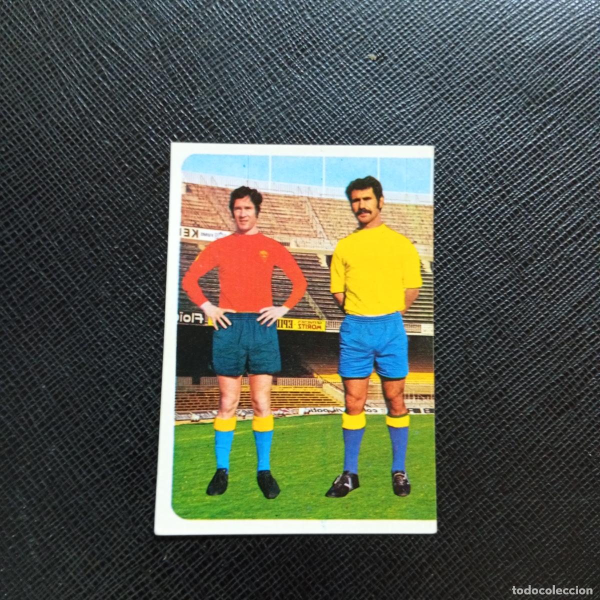 Figurine di Calcio: 145 CENITAGOYA BONILLA CADIZ RUIZ ROMERO 1975 1976 FUTBOL 75 76 - SIN PEGAR - A70 PG244