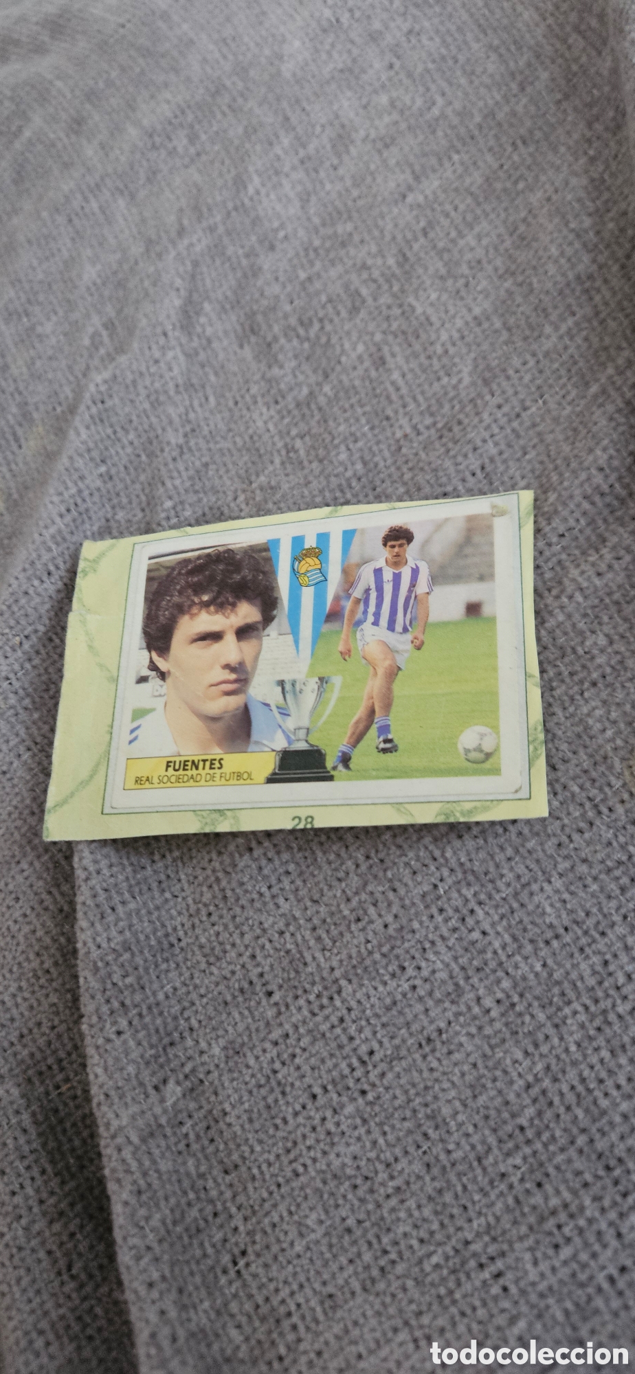 Cromos de f&uacute;tbol: Fuentes real sociedad este fichaje 28 1987 1988 87 88 recortado
