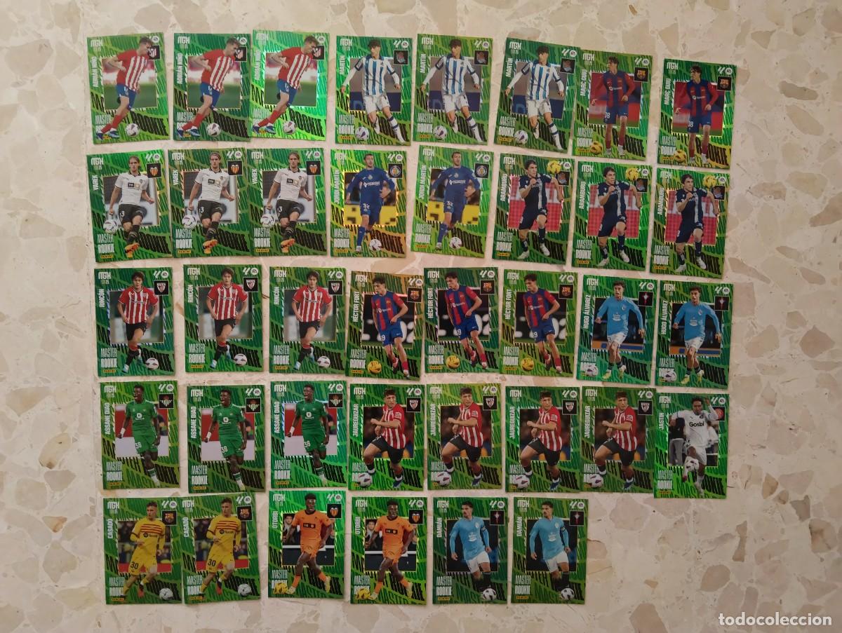 Cartes &agrave; collectionner de Football: 38 CARTAS CARDS FICHAS CROMOS PANINI MGK MEGACRACKS LIGA 2024 2025 24 25 - MASTER ROOKIE 406 A 423