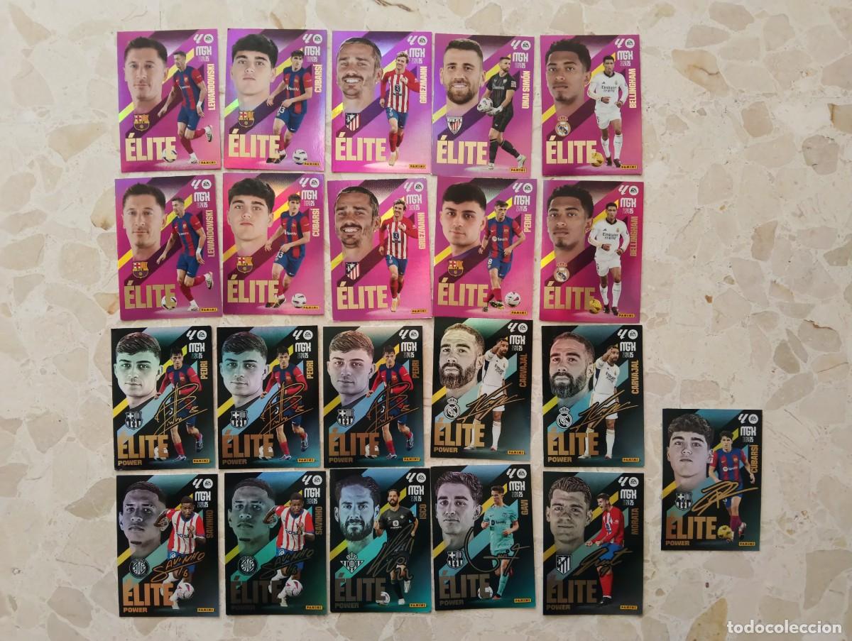 Fu&szlig;ball-Sticker: 21 CARTAS CARDS FICHAS CROMOS PANINI MGK MEGACRACKS LIGA 2024 2025 24 25 - ELITE / ELITE POWER FIRMA