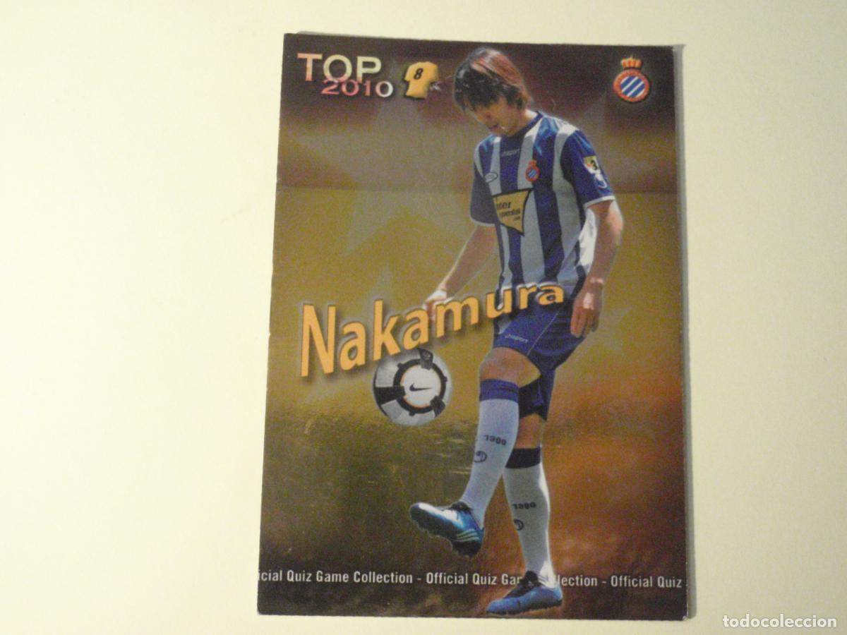 Cromos de Futebol: 610 NAKAMURA Espanyol TOP BRILLO AMARILLO. LAS FICHAS DE LA LIGA FUTBOL 2009 2010 MUNDICROMO 09 10