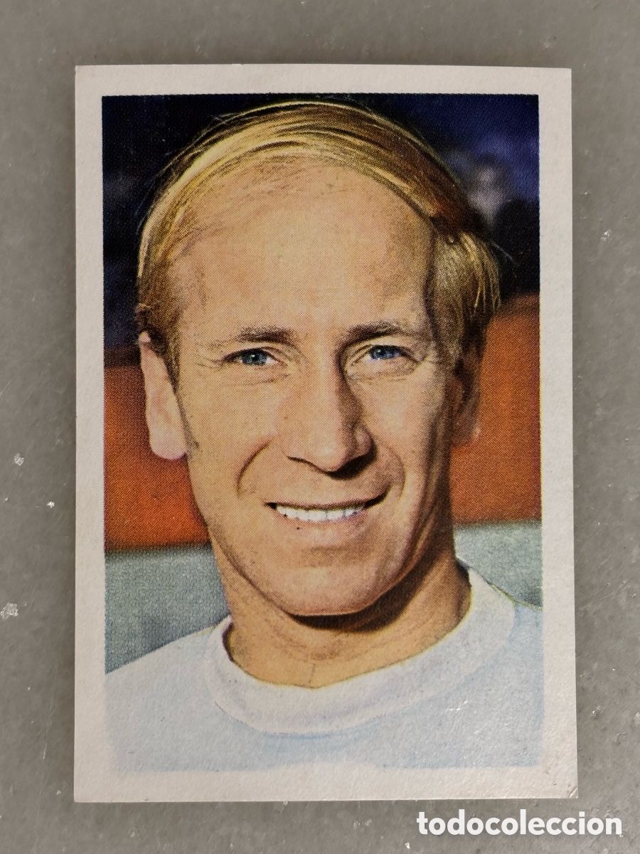 Cromos de f&uacute;tbol: Cromo f&uacute;tbol Bobby Char ton &aacute;lbum mundial de M&eacute;xico 70
