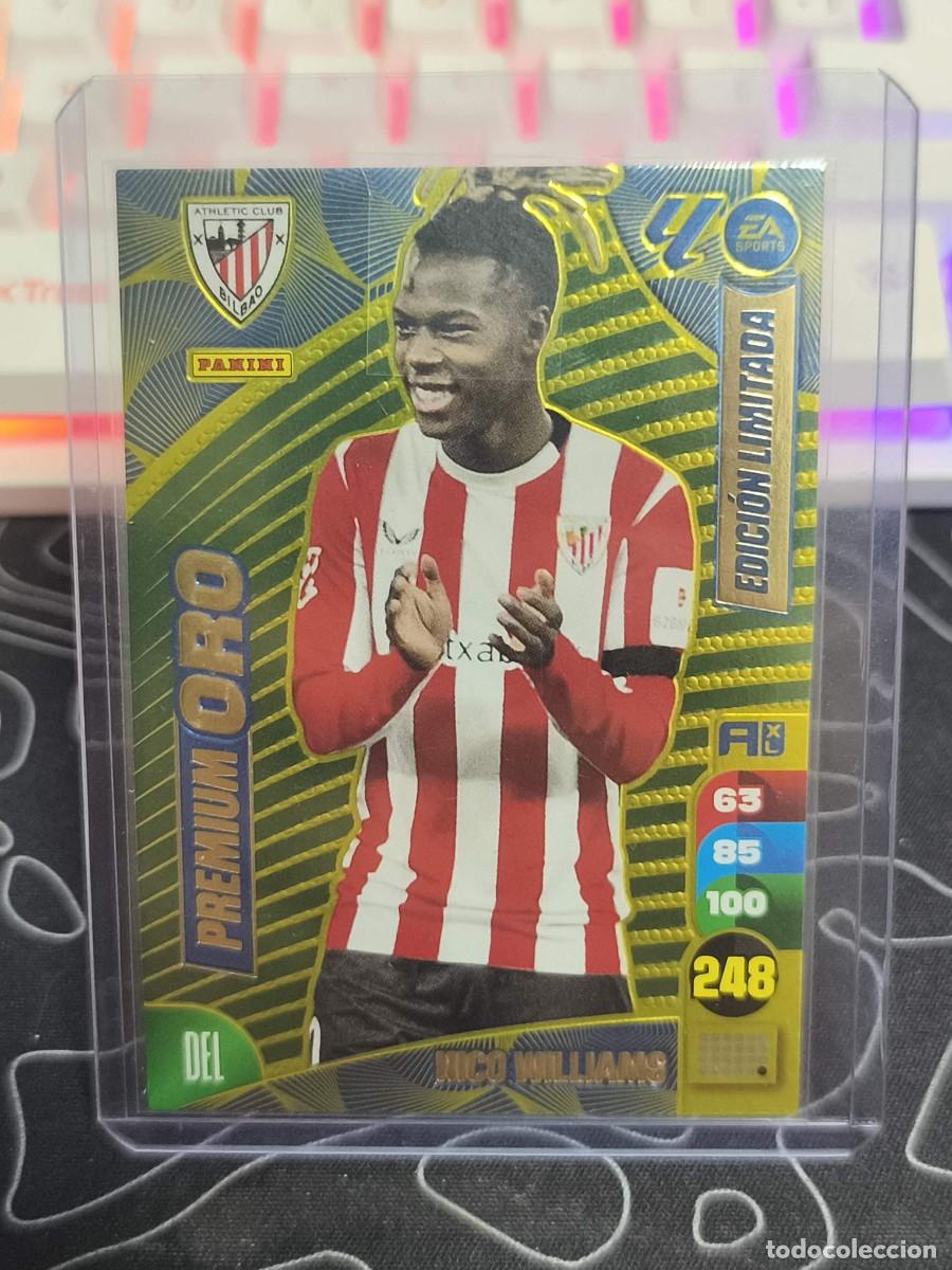 Fu&szlig;ball-Sticker: Nico williams Premium oro