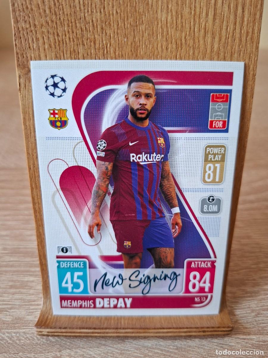 Cartes &agrave; collectionner de Football: Depay #NS13 Barcelona Topps Match Attax Champions League 2021 2022 Update New Signing
