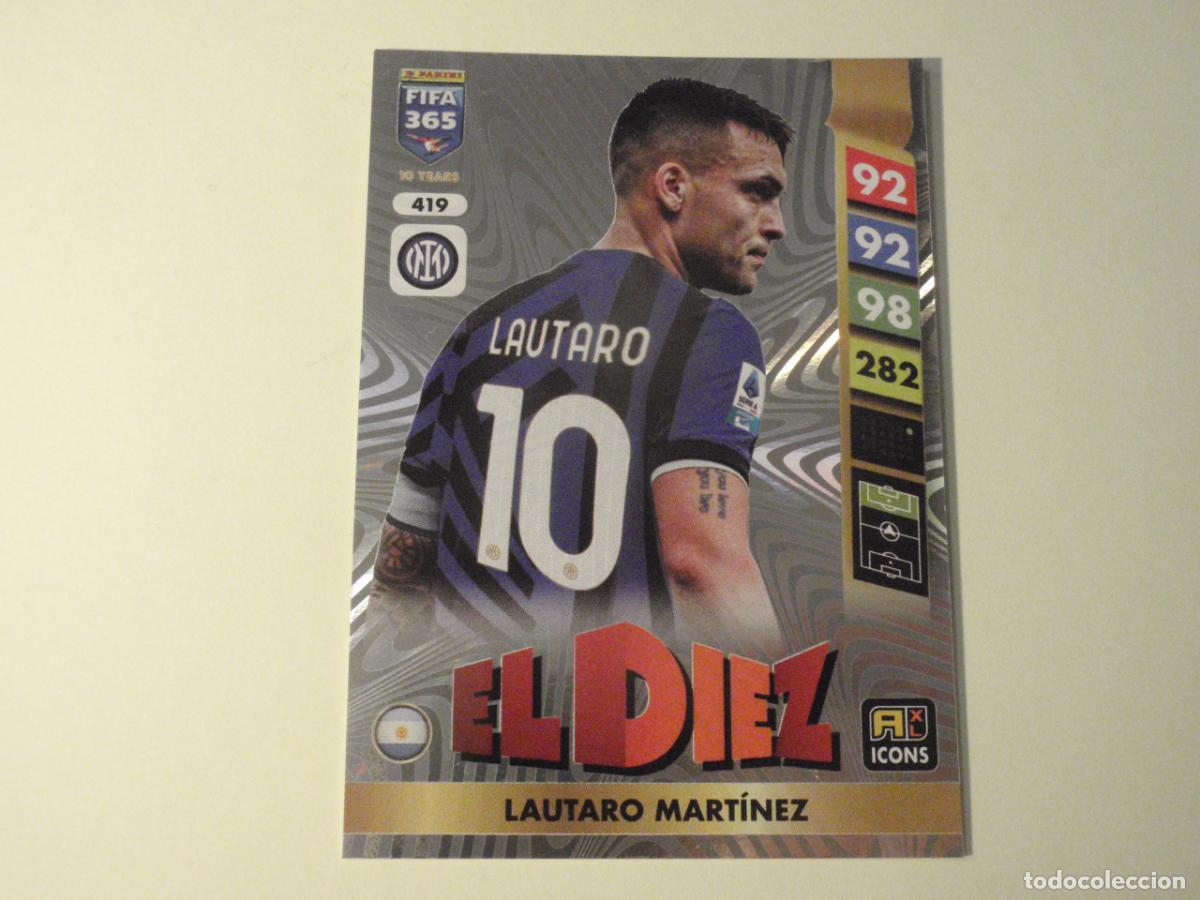 Figurine di Calcio: 419 LAUTARO MARTINEZ Inter EL DIEZ. Trading Card ADRENALYN XL FIFA 365 2025 PANINI 25