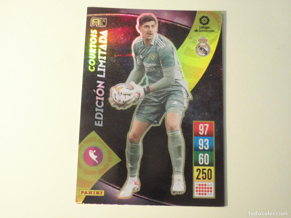 Cromos de f&uacute;tbol: Cromo Ficha COURTOIS EDICI&Oacute;N LIMITADA. Trading card Adrenalyn XL 2021 2022. 21 22