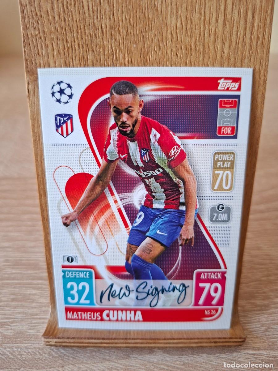 Cromos de f&uacute;tbol: Cunha #NS26 Atletico de Madrid Topps Match Attax Champions League 2021 2022 Update New Signing