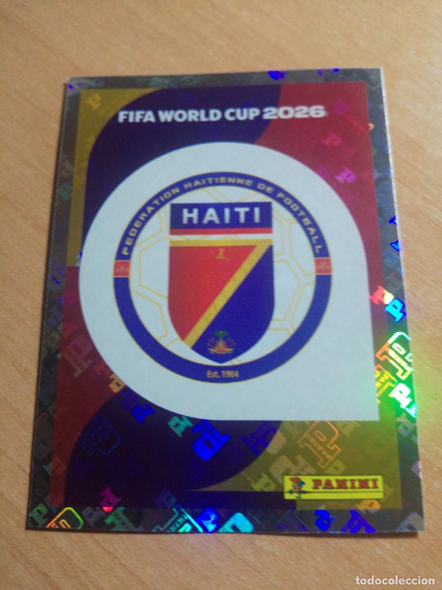 Cromos de f&uacute;tbol: HAI 1 ESCUDO DE HAIT&Iacute; MUNDIAL FIFA WORLD CUP 2026 26 PANINI STICKERS NUEVO