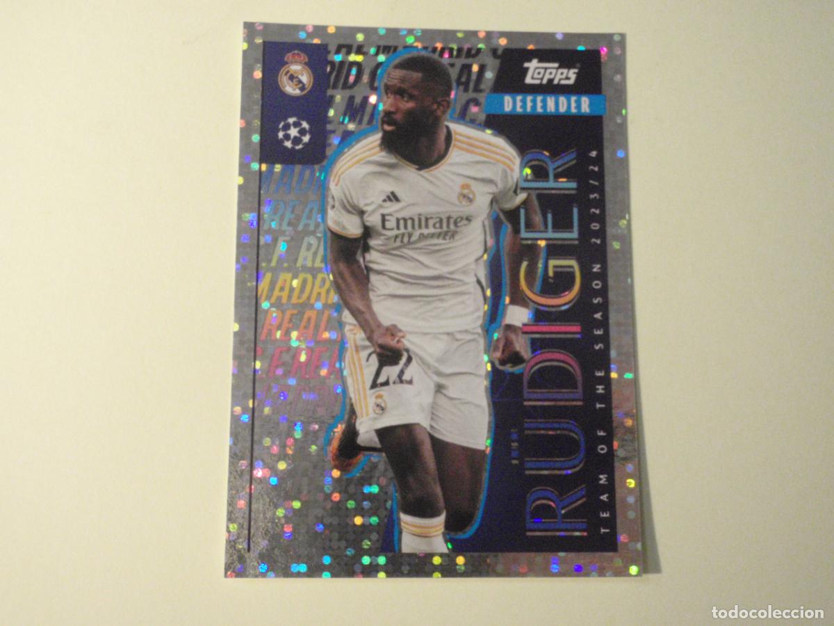 Cromos de Futebol: Cromo N&ordm; 6 R&Uuml;DIGER Real Madrid. UEFA Champions League 2024 2025 TOPPS Stickers 24 25