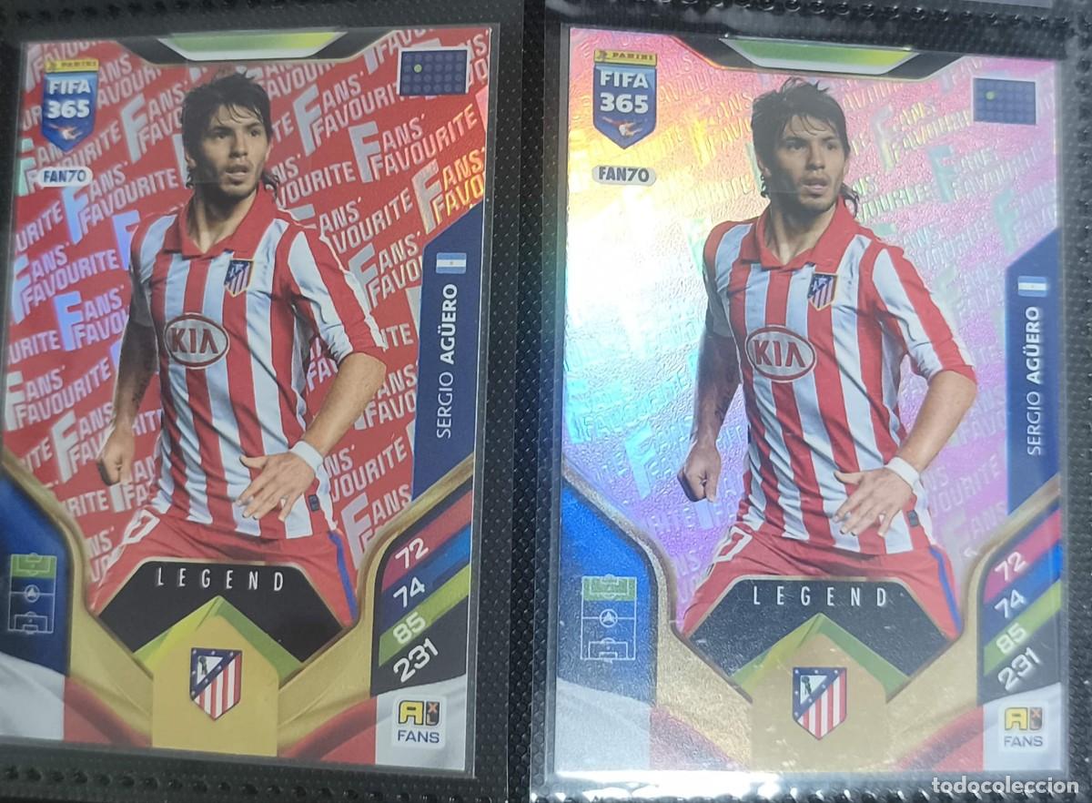 Football Stickers: Kun aguero Fifa365 red/Pink