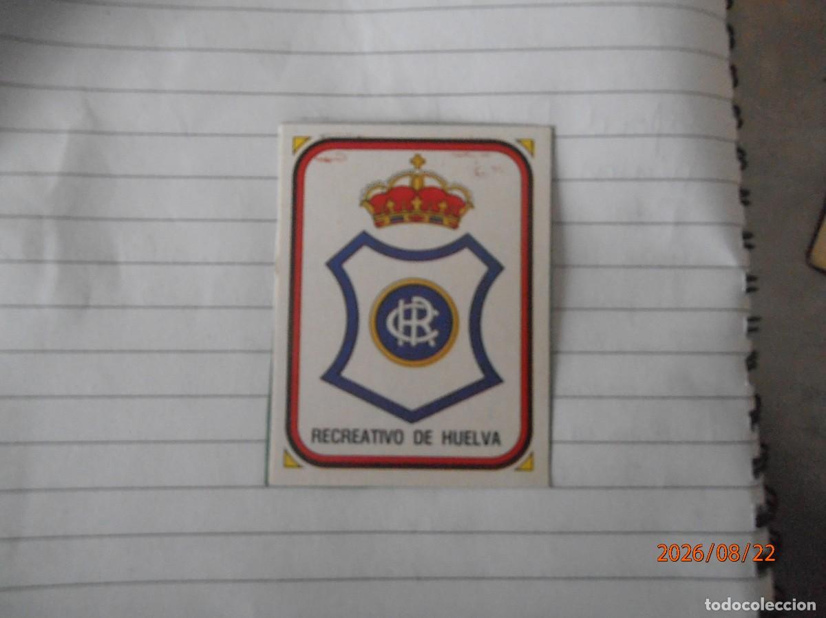 Cromos de f&uacute;tbol: Recreativo de Huelva - Panini 84 recortado